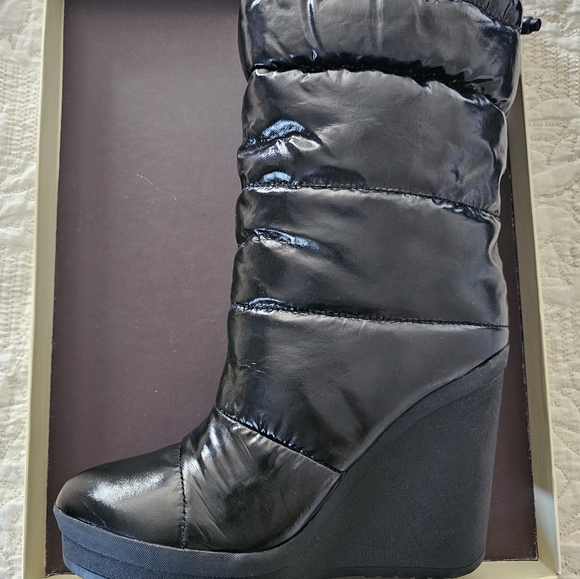 SPRING SALE PRICE DROP: COACH patent leather wedge boot - Picture 8 of 13